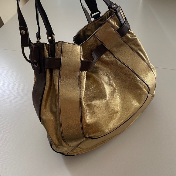 KOOBA Parker Golden Metallic Hobo Shoulder Bag O/S - Picture 8 of 15